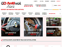 Tablet Screenshot of antivol-store.com